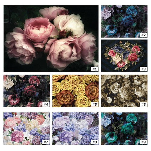 Tapete vintage blumen - vintage, 3d
