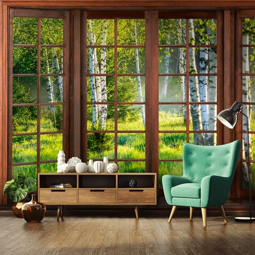 Fototapete fensterblick - fototapete, 3d