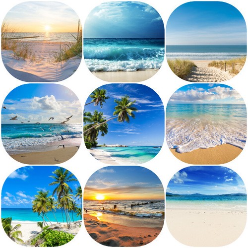 Verschiedene meer motive vlies - verschiedene,