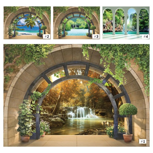 Vlies fototapete wasserfall - vlies, 3d